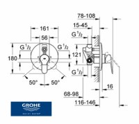 GROHE BAUEDGE EMPOTRABLE BAÑO